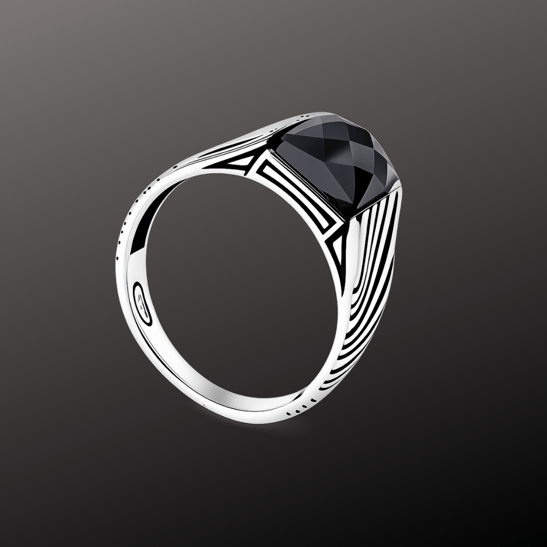 Black Onyx 925 Silver Ring