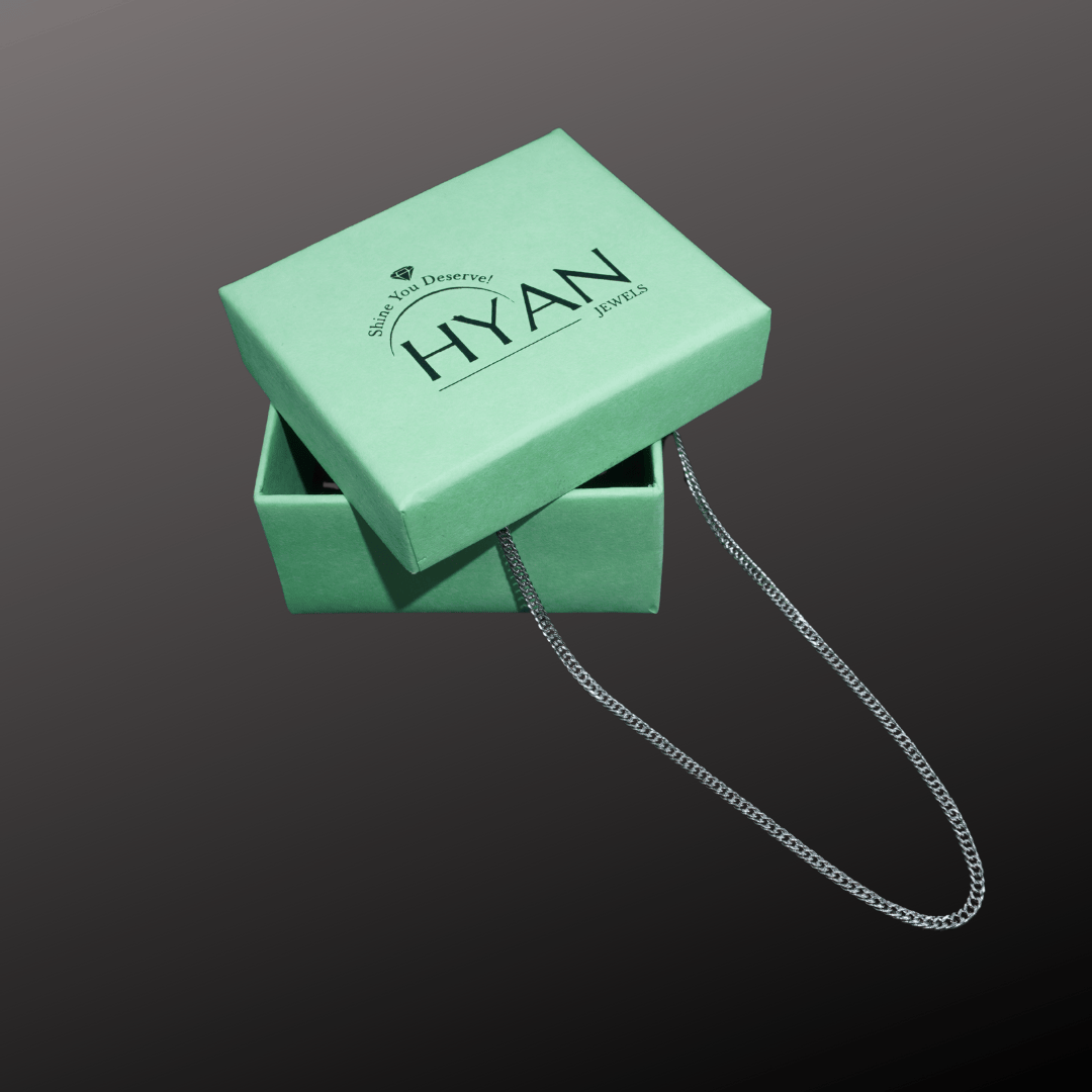 Slim Curb Silver Men's Chain