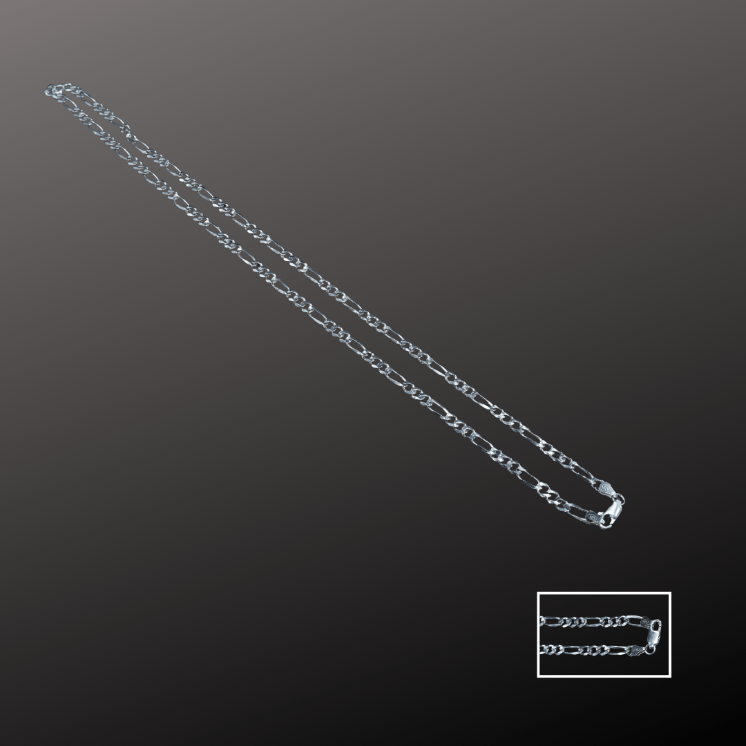 Men’s 925 Silver Figaro Chain
