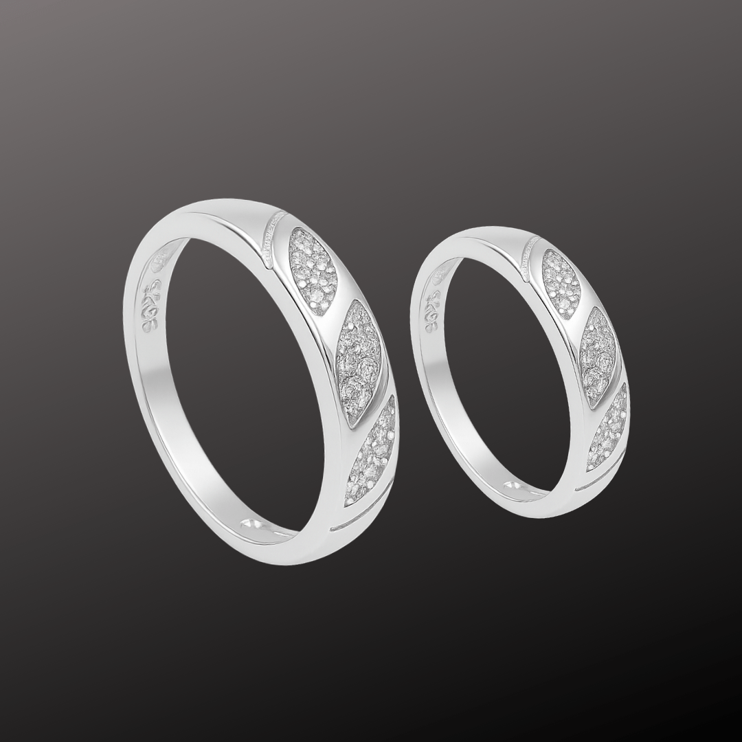 Matching Silver Leaf Bands