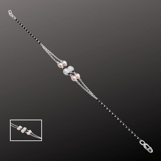 Diamond Pearl Nazariya Bracelet