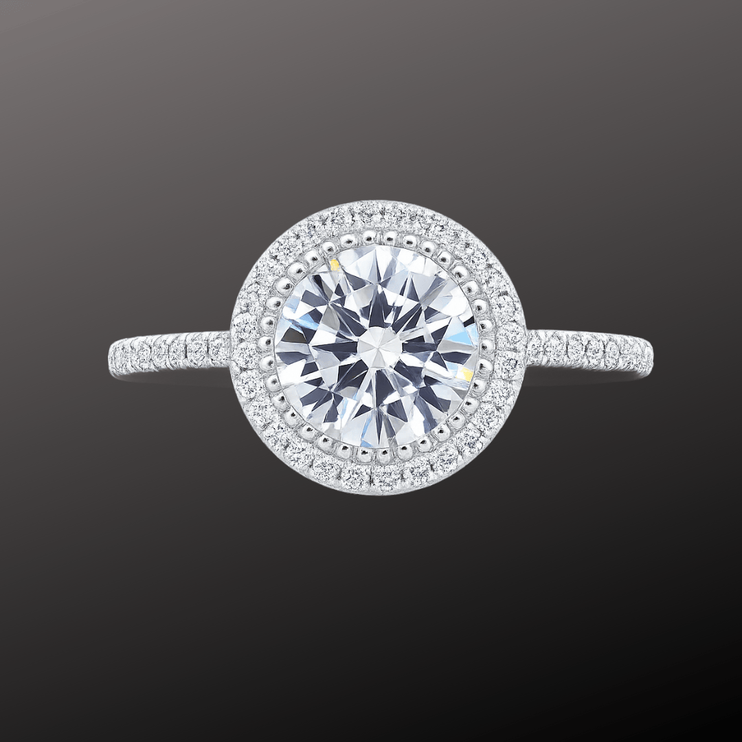 Diamond Glow Oval CZ Silver Ring