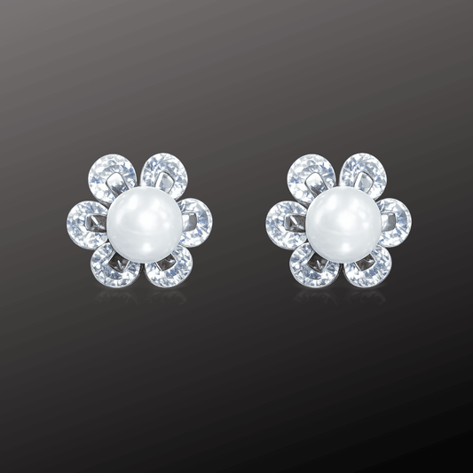 Pearl Silver Earrings for Women