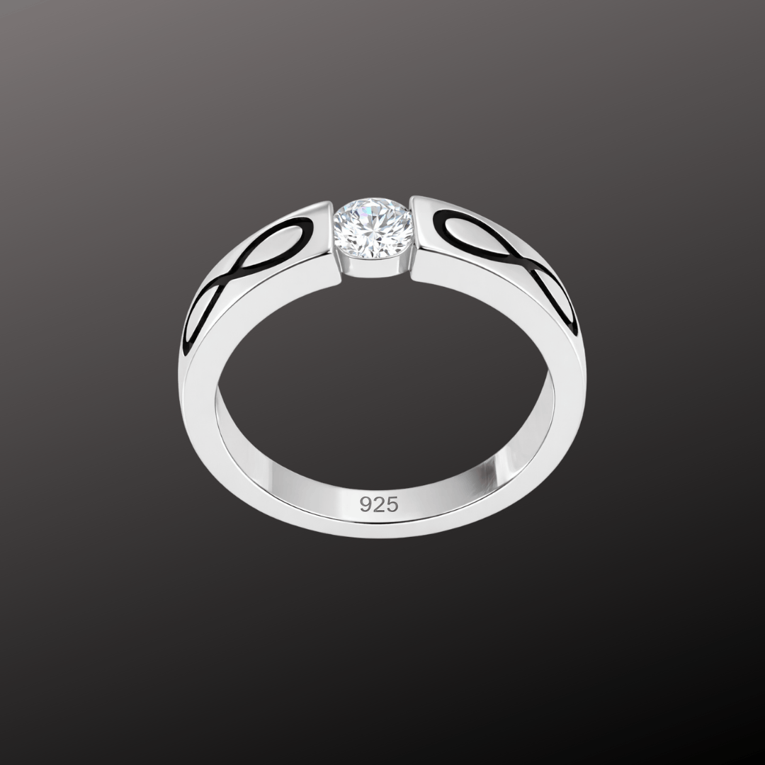 925 Sterling Silver Infinity Symbol Ring
