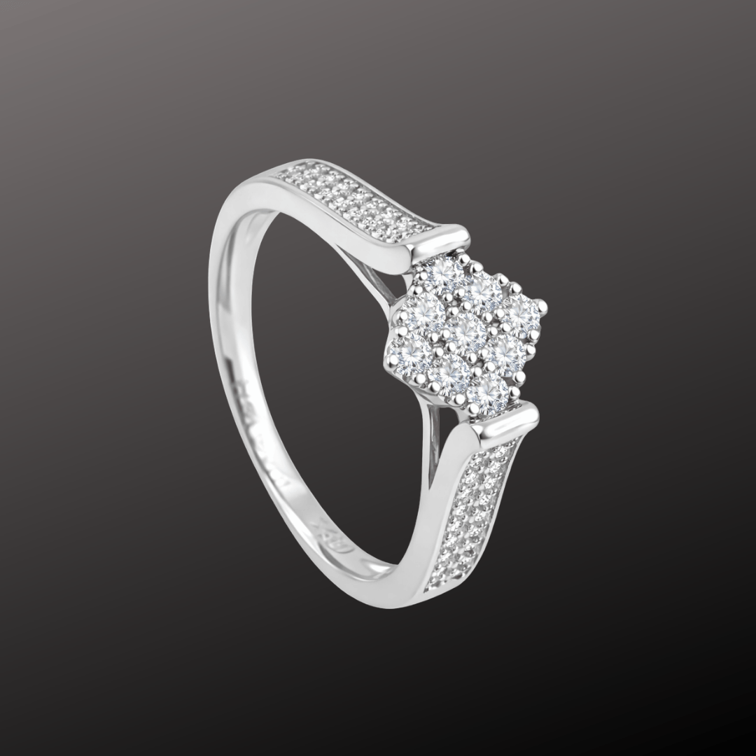 925 Silver Bridal CZ Solitaire Ring for Women