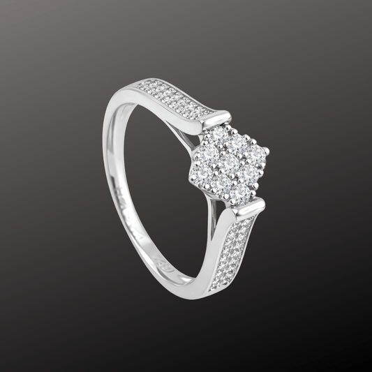 925 Silver Bridal CZ Solitaire Ring for Women