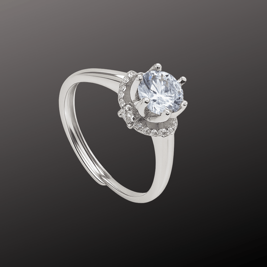 Adjustable Classic Silver Ring