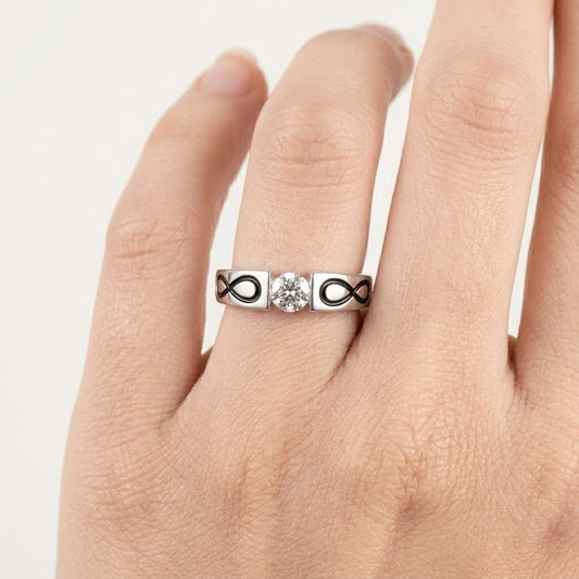 925 Sterling Silver Infinity Symbol Ring
