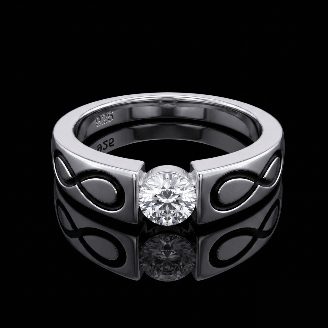 925 Sterling Silver Infinity Symbol Ring